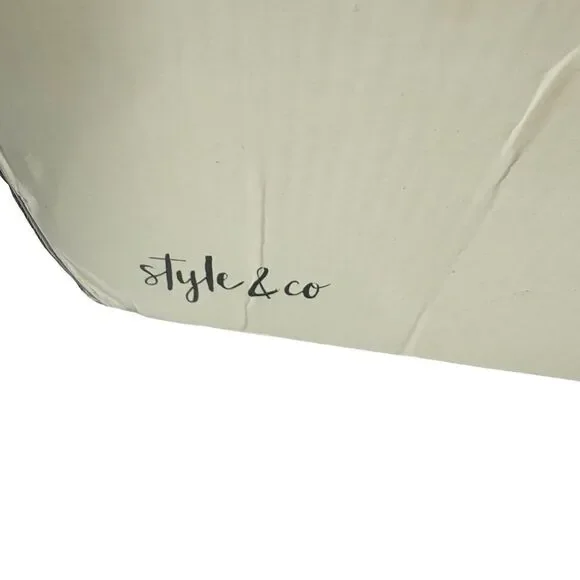 STYLE & CO Wide-Calf Knee-High Suede Dress Boots In Black Size 11M NWOB - Picture 8 of 12